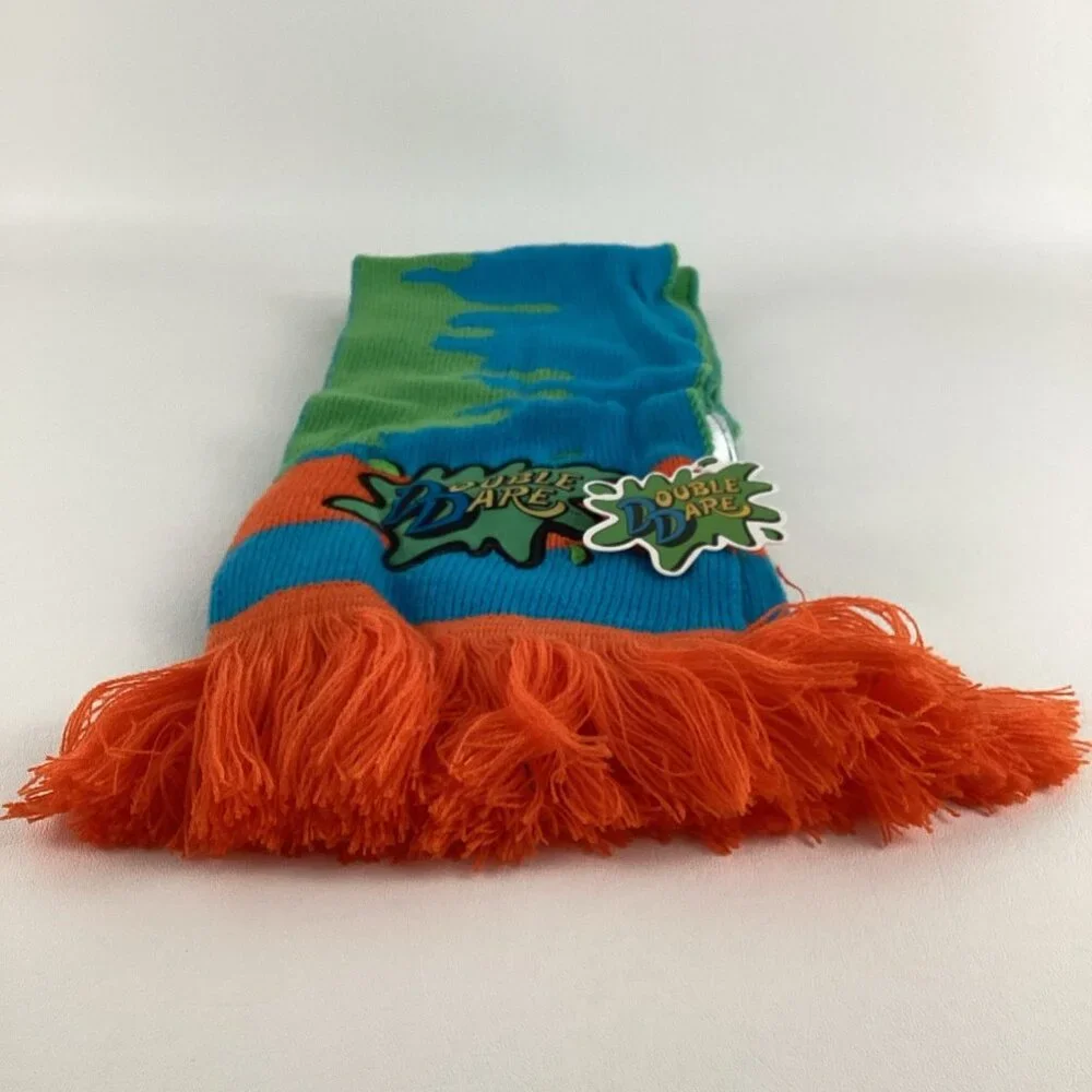 Nickelodeon Double Dare Slime Scarf Nick Box 2019 Culturefly Winter New w Tags